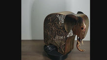 Load and play video in Gallery viewer, Deco Breeze Brushed Bronze Metal Elephant Fan
