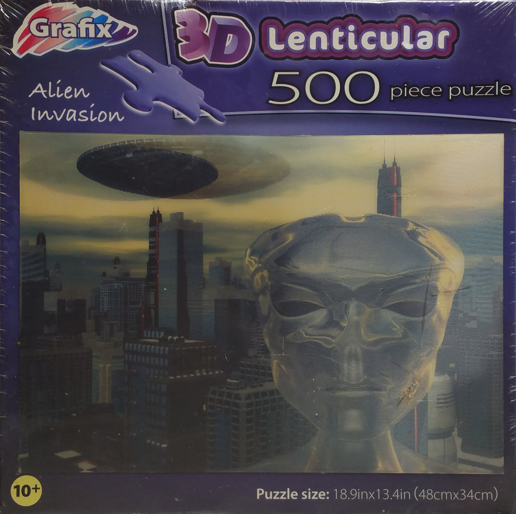 Grafix 3d Lenticular Puzzle 500pc 