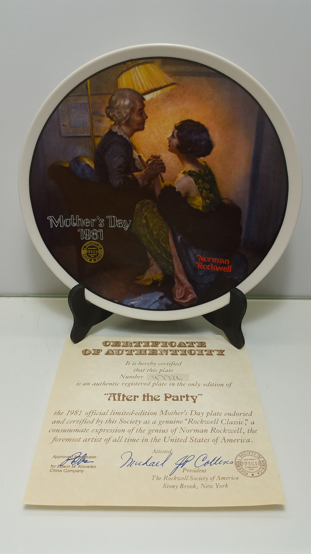 Norman Rockwell After The Party Plate - Masolut Superstore