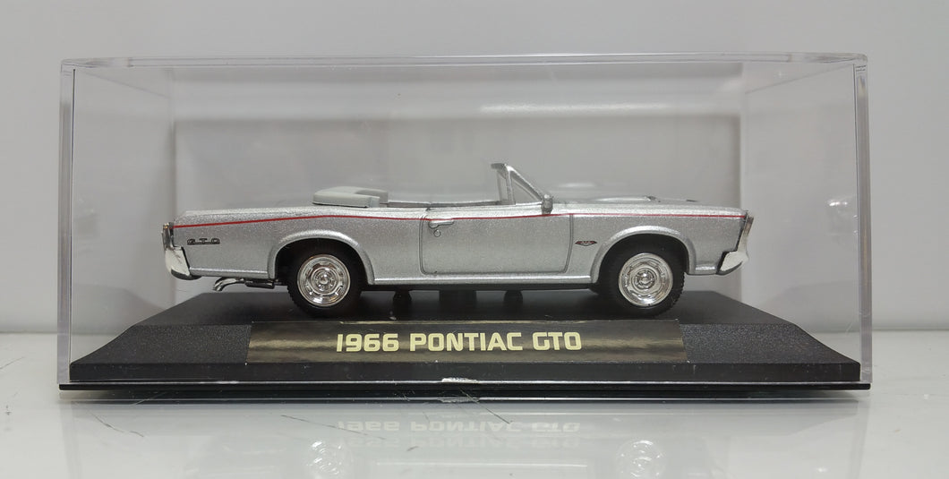 1966 Pontiac GTO Convertible NEWRAY Diecast 1:43 Scale Silver - Masolut Superstore