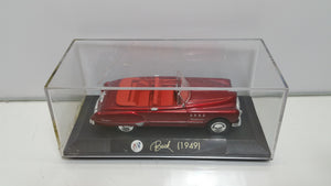 New Ray Candy Apple Red 1949 Buick Roadmaster Convertible 1/43 N Scale Diecast Car - Masolut Superstore