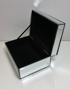 Mirrored Treasure Keepsake Box w/ Beveled Edges by Valerie - Masolut Superstore