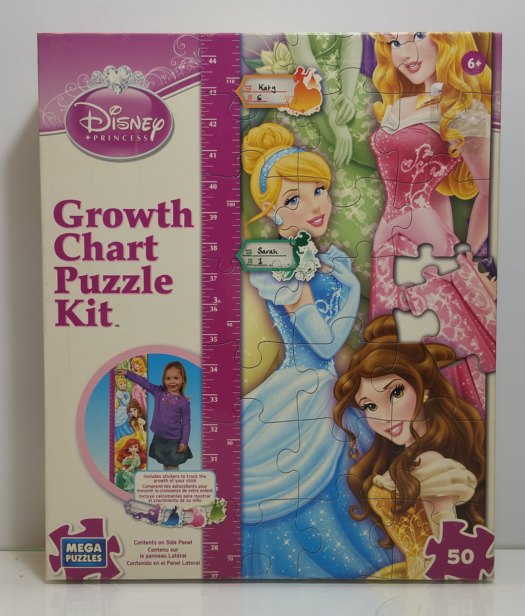Disney 50 Piece Disney Princess Growth Chart Puzzle - Masolut Superstore