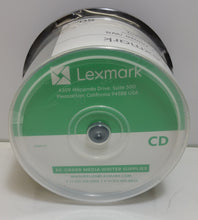 Load image into Gallery viewer, Lexmark CD-R 700MB 52X DataLifePlus White Inkjet Printable - 50pk Spindle - Masolut Superstore
