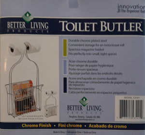 Better Living 53541 Toilet Tissue Dispenser - Toilet Butler - Masolut Superstore