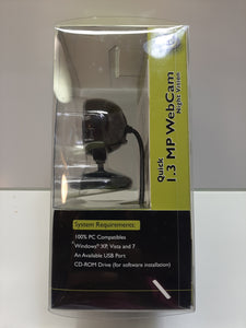 Quick 1.3MP WebCam with Night Vision (Black) - Masolut Superstore