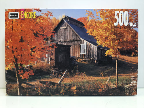 Rose Art 1998 Encore 500 Pieces Puzzle - Vermont Farm - Masolut Superstore
