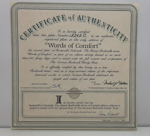 Knowles Words of Comfort from Rockwells Colonials: The Rarest Rockwells