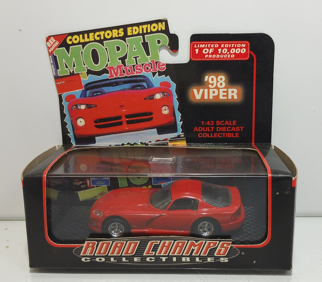 Road Champs Die Cast Metal 1998 Viper 1:43 Scale