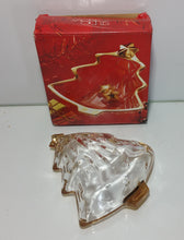 Load image into Gallery viewer, Christmas Tree Candy Dish 6&quot; with Gold Trim ; &quot;Yuletide Spirit Gold&quot;
