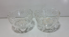 Load image into Gallery viewer, Mikasa Christmas Crystal Snowflake Footed Candleholders Set Of 2
