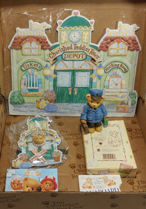 Cherished Teddies Members Only Town Depot Set