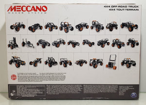 Meccano by Erector, 4x4 Off-Road Truck 25 Model Building Set, 443 Pieces, STEM Engineering Education Toy for Ages 9 and up