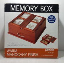 Load image into Gallery viewer, Richards Warm Mahogany Finish Memory Box Jewelry Box
