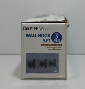 Robe and Towel Single Hook Kit by Pipe Decor Heavy Duty DIY Style