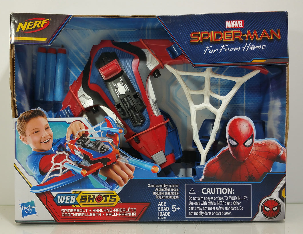 Spider-Man Web Shots Spiderbolt Nerf Powered Blaster Toy