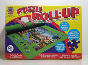 MasterPieces Accessories - Jigsaw Puzzle Roll-Up Mat & Stow Box, Standard 36" x 30", Fits 1000 Pieces