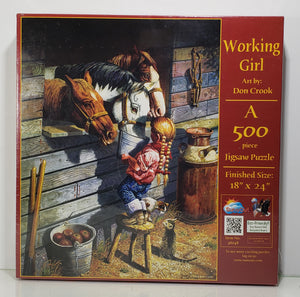 Working Girl 500 pc Jigsaw Puzzle by SunsOut
