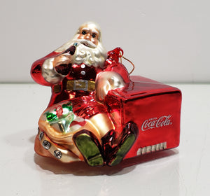 Coca-Cola Glass Ornament 1941 Thirst Ask for Nothing More