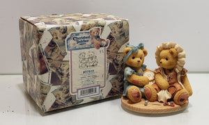 Cherished Teddies "Justine And Janice" Sisters And Friendship Are Crafted With Love Figurine