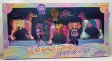 Load image into Gallery viewer, Xterme Play Hairmazing Poseable Dolls &amp; Horse 15 pc Set
