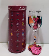 Load image into Gallery viewer, LOLITA Love My Wine &quot;Always A Bridesmaid&quot; Hand Painted Collectible Wine Glass
