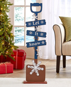 The Lakeside Collection Holiday Shovel Decor Snowflake - Masolut Superstore
