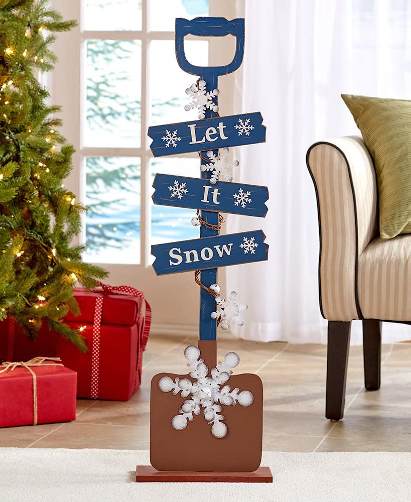 The Lakeside Collection Holiday Shovel Decor Snowflake - Masolut Superstore