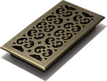Load image into Gallery viewer, Decor Grates SPH612-A Floor Register, 6 x 12, Antique Brass
