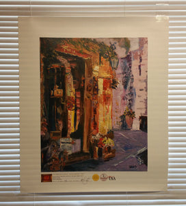 Shop at Ramblas, Print on Canvas by Elliot Fallas - Masolut Superstore