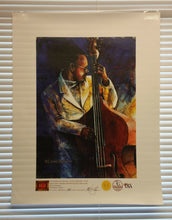 Load image into Gallery viewer, The BASSics of Jazz, Print on Canvas by Lewis Bowman - Masolut Superstore
