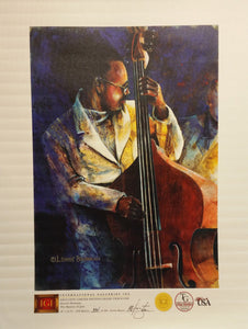 The BASSics of Jazz, Print on Canvas by Lewis Bowman - Masolut Superstore