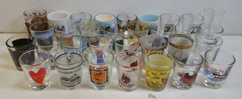32 Vintage Collectible Shot Glasses - Masolut Superstore